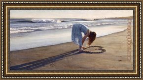 The Daughters of Judah in Babylon Framed Paintings - The Daughter of a Great Romance by Steve Hanks