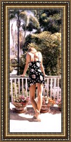 Balcony Framed Paintings - View from the Balcony by Steve Hanks
