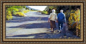 Heart Framed Paintings - Young at Heart by Steve Hanks