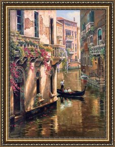 Ducks on a Riverbank on a Sunny Afternoon Framed Paintings - Afternoon Chat by Sung Kim