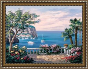 Corn Festival, (la Fiesta Del Maiz) Framed Paintings - Costa del Sol by Sung Kim
