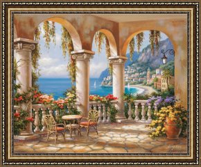 Sung Kim Framed Paintings - Medi Archway by Sung Kim