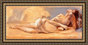 The Temptation of St. Anthony Framed Paintings - Temptation by Talantbek Chekirov