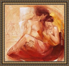 Scenes From The Passion of Christ [detail 4] Framed Paintings - Tender Passion by Talantbek Chekirov