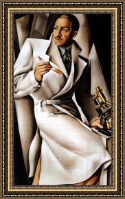 Lempicka Framed Paintings - Dr Boucard by Tamara de Lempicka