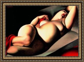 Lempicka Framed Paintings - La bella Rafaela by Tamara de Lempicka