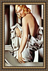 Lempicka Framed Paintings - Portrait of Marjorie Ferry by Tamara de Lempicka