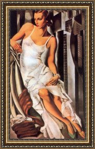 Lempicka Framed Paintings - Sketch of Madame Allan Bott by Tamara de Lempicka