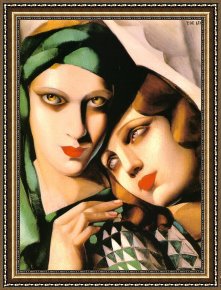 Lempicka Framed Paintings - The Green Turban by Tamara de Lempicka