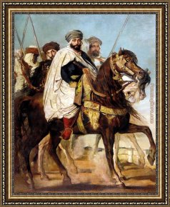 Ali Foreman Zaire Framed Paintings - Ali-Ben-Hamet by Theodore Chasseriau