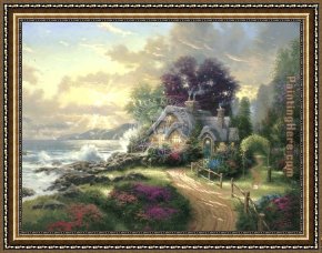 The Day's Bag Framed Paintings - A New Day Dawning by Thomas Kinkade