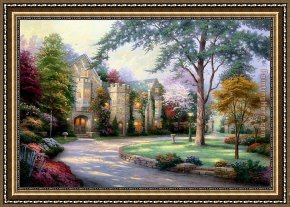 Summer Framed Paintings - Beyond Summer Gate by Thomas Kinkade