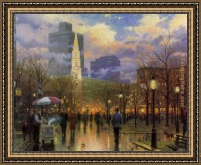 Thomas Kinkade Country Living Framed Paintings - Boston by Thomas Kinkade