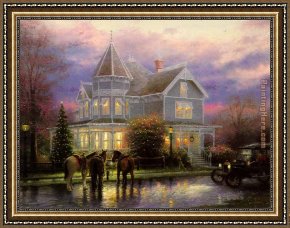 The Night Before Christmas Framed Paintings - CHRISTMAS MEMORIES by Thomas Kinkade