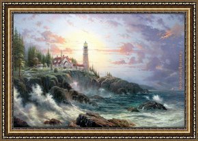 Storm Framed Paintings - Clearing Storms by Thomas Kinkade