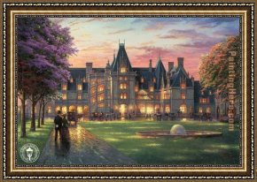 An Evening in Prague Framed Paintings - elegant evening by Thomas Kinkade