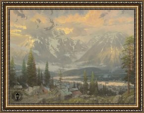 North Star Framed Paintings - Great North by Thomas Kinkade