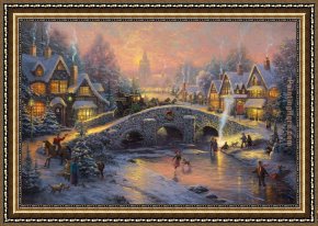 Thomas Kinkade Country Living Framed Paintings - Spirit of Christmas by Thomas Kinkade