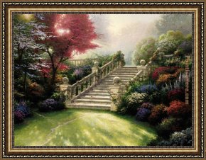 Thomas Kinkade Country Living Framed Paintings - Stairway to Paradise by Thomas Kinkade