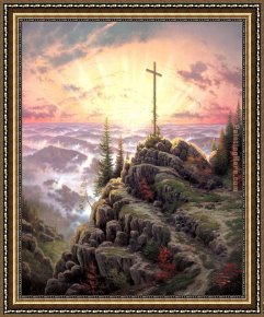 Sunrise Framed Paintings - Sunrise by Thomas Kinkade