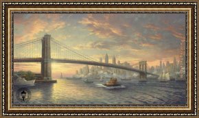 Spirits at Play II Framed Paintings - The Spirit of New York by Thomas Kinkade