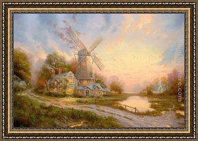 Spirits at Play II Framed Paintings - The Wind Of The Spirit by Thomas Kinkade