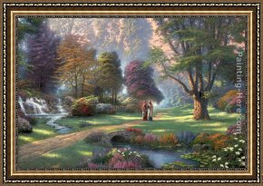 Thomas Kinkade Country Living Framed Paintings - Walk of Faith by Thomas Kinkade