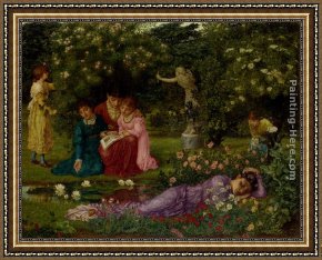 The Martyrdom of St. Matthew Framed Paintings - An Idyll by Thomas Matthews Rooke