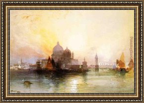 A View of The Forum Framed Paintings - A View of Venice by Thomas Moran