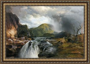 Thomas Moran Framed Paintings - The Wilds of Lake Superior by Thomas Moran
