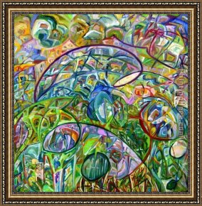 Wandering Thoughts Framed Paintings - An expanse for wandering by Unknown Artist