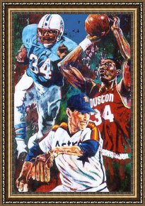 Star Framed Paintings - big star by Unknown Artist