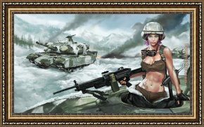 The Kill Framed Paintings - born to kill by Unknown Artist