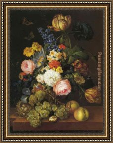 Classic Tuscany Framed Paintings - Classic Flower by Unknown Artist