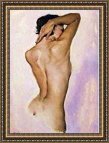 Classic Tuscany Framed Paintings - classic pose by Unknown Artist