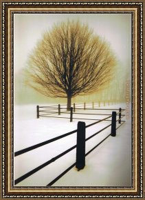 Artist Framed Paintings - David Winston Solitude by Unknown Artist
