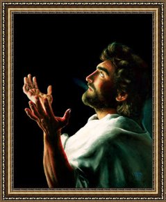 The Fathers Return Framed Paintings - Father Forgive Them by Unknown Artist