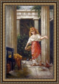 Feeding Framed Paintings - Feeding Time by Unknown Artist