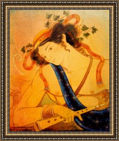 Apollo Framed Paintings - Greek Apollo by Unknown Artist