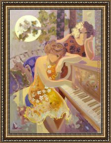 A Little Prince Likely in Time to Bless a Royal Throne Framed Paintings - Long Time Ago by Unknown Artist