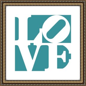 Love Framed Paintings - Love by Unknown Artist