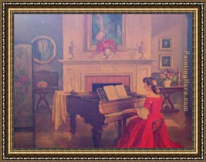 Artist Framed Paintings - M Ditlef sonata by Unknown Artist