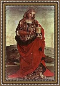 Life of Mary Magdalene Noli Me Tangere by Giotto Di Bondone Framed Paintings - Mary Magdalene By Luca Signorelli by Unknown Artist