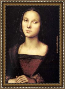 Life of Mary Magdalene Noli Me Tangere by Giotto Di Bondone Framed Paintings - Mary Magdalene By Perugio by Unknown Artist