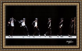 Michael Sowa Pig Framed Paintings - Michael Jackson Moonwalk by Unknown Artist