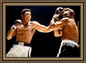 Artist Framed Paintings - Muhammad Ali Boxing Fights by Unknown Artist