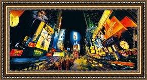 Heaven in New York Framed Paintings - New York by Unknown Artist