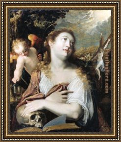 Heintz Framed Paintings - Penitent Magdalene By Joseph Heintz by Unknown Artist