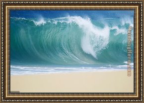 Disembarkation of The Spanish at Vera Cruz (with Portrait of Cortez As a Hunchback) Framed Paintings - Sea of Cortez Cabo San Lucas by Unknown Artist