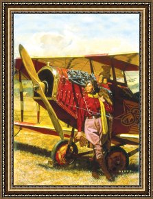 Star Framed Paintings - Shooting Star by Unknown Artist